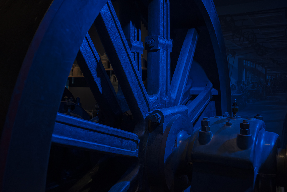 Schwungrad einer Industriedampfmaschine
Nürnberg Musaeum für Industriekultur