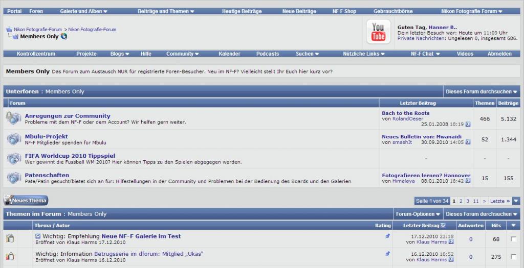 screen membersforum