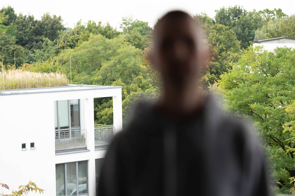 Selbstportrait mit automatischen Messfeldern