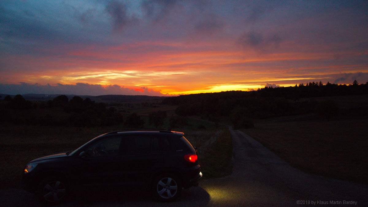 Silouette im Abendrot