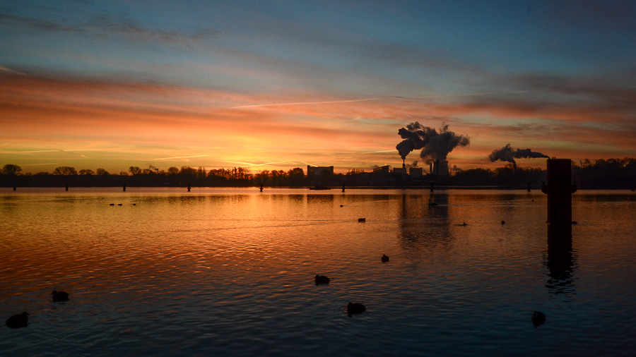 Sonnenaufgang am Spandauer See