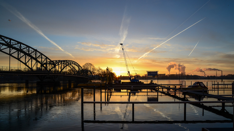 Sonnenaufgang am Spandauer See