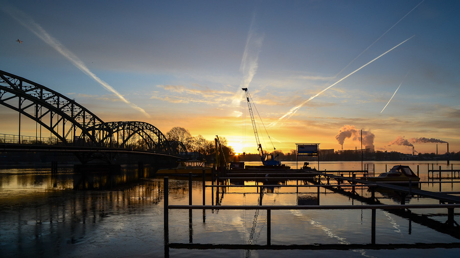 Sonnenaufgang am Spandauer See