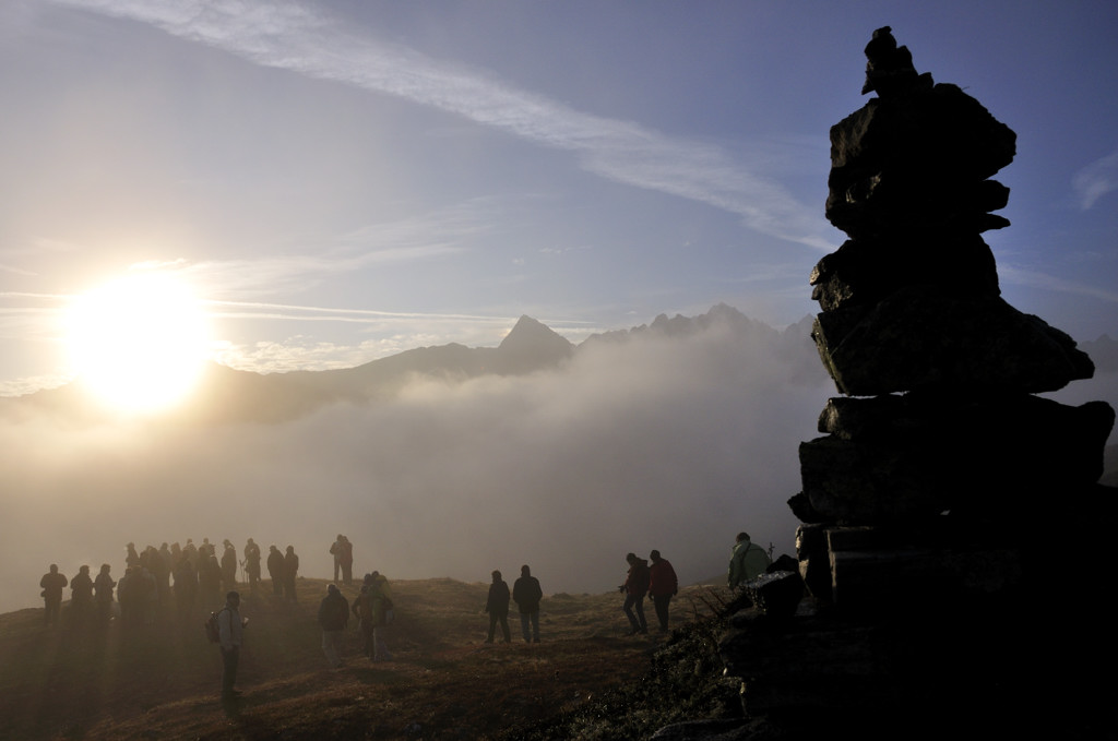 Sonnenaufgang im Nebel