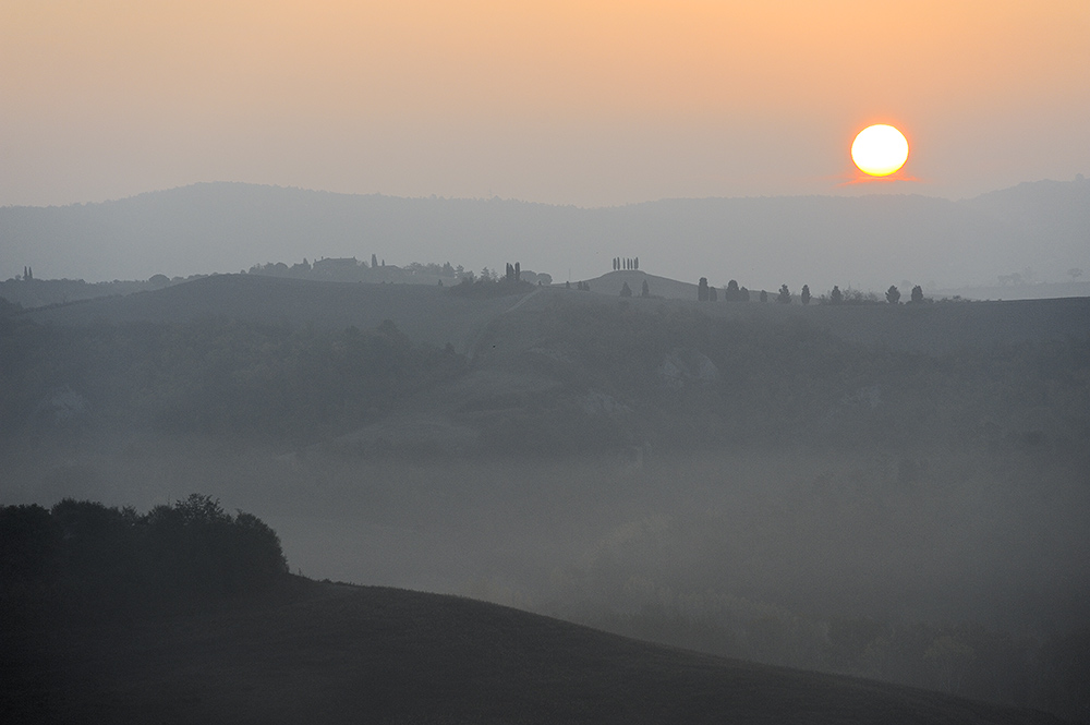 Sonnenaufgang in der Crete Senesi 2