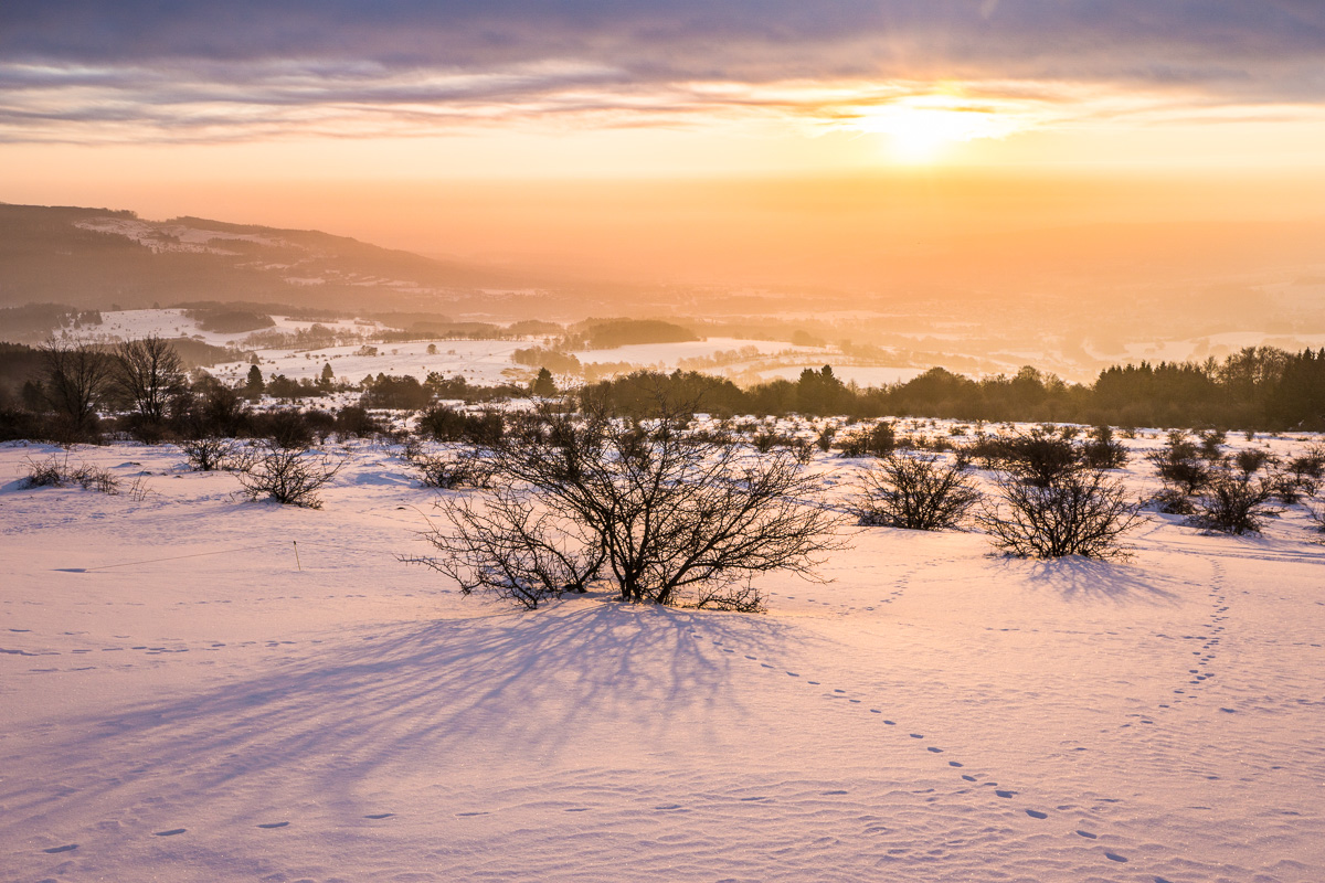 Sonnenaufgang in der Rhön