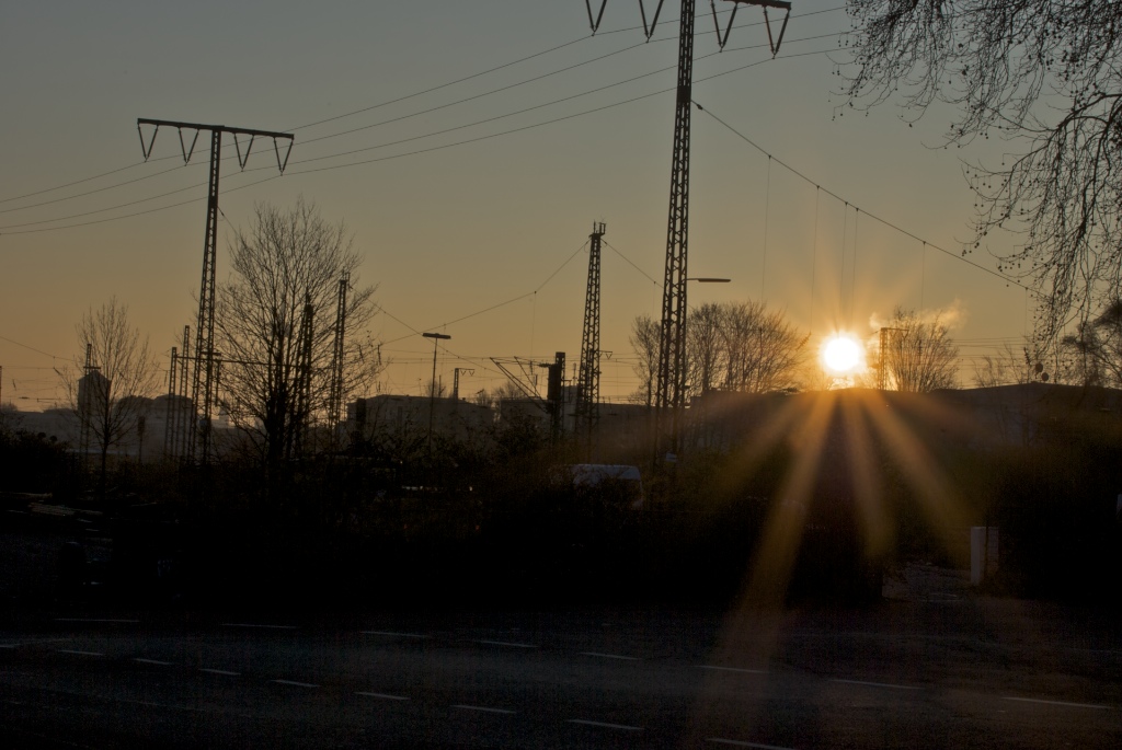 Sonnenaufgang in Essen-West