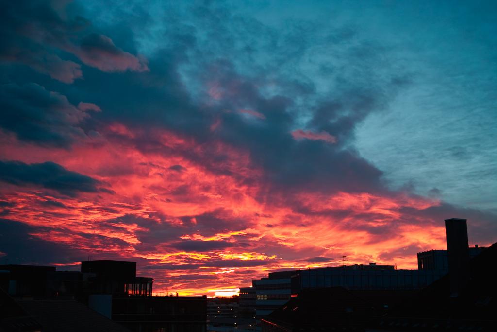 Sonnenaufgang in München