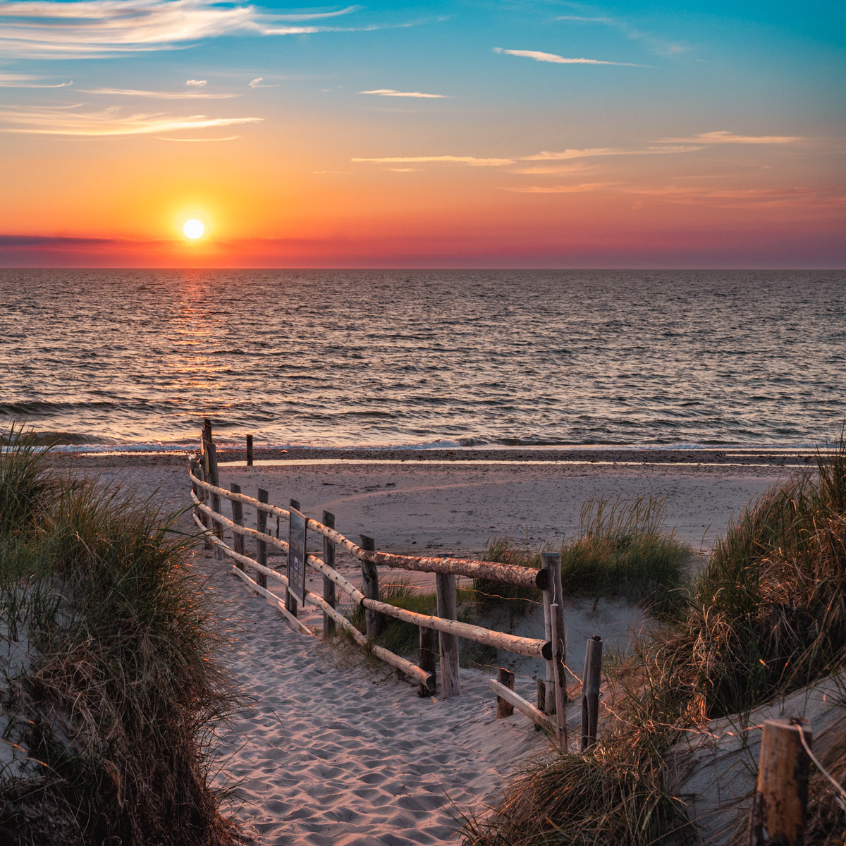 Sonnenuntergang am Darßer Ort