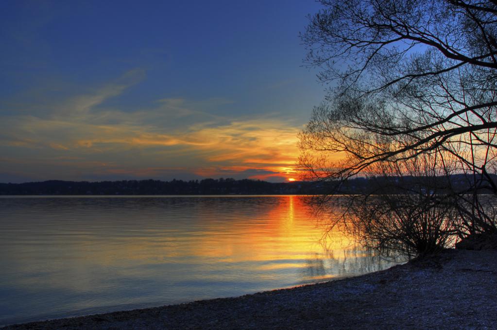 Sonnenuntergang am Starnberger See