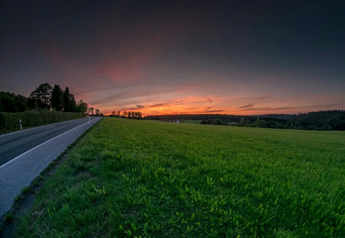 Sonnenuntergang, Friesenhagen NRW