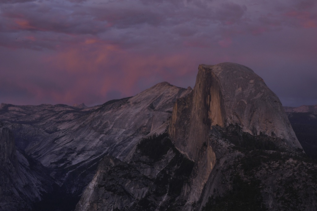 Sonnenuntergang Halfdome