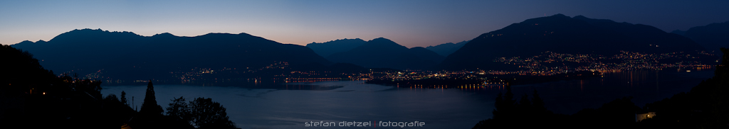 Sonnenuntergang im Tessin um Ascona / Locarno