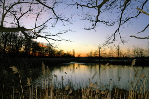 Sonnenuntergang in Commerau