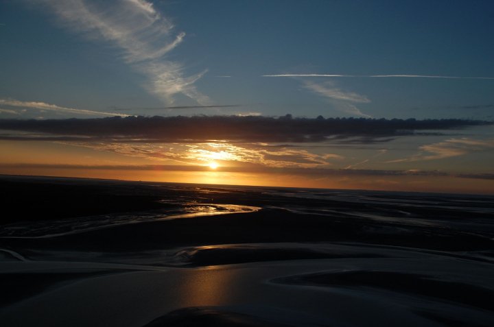 Sonnenuntergang in der Baie du St.Michel