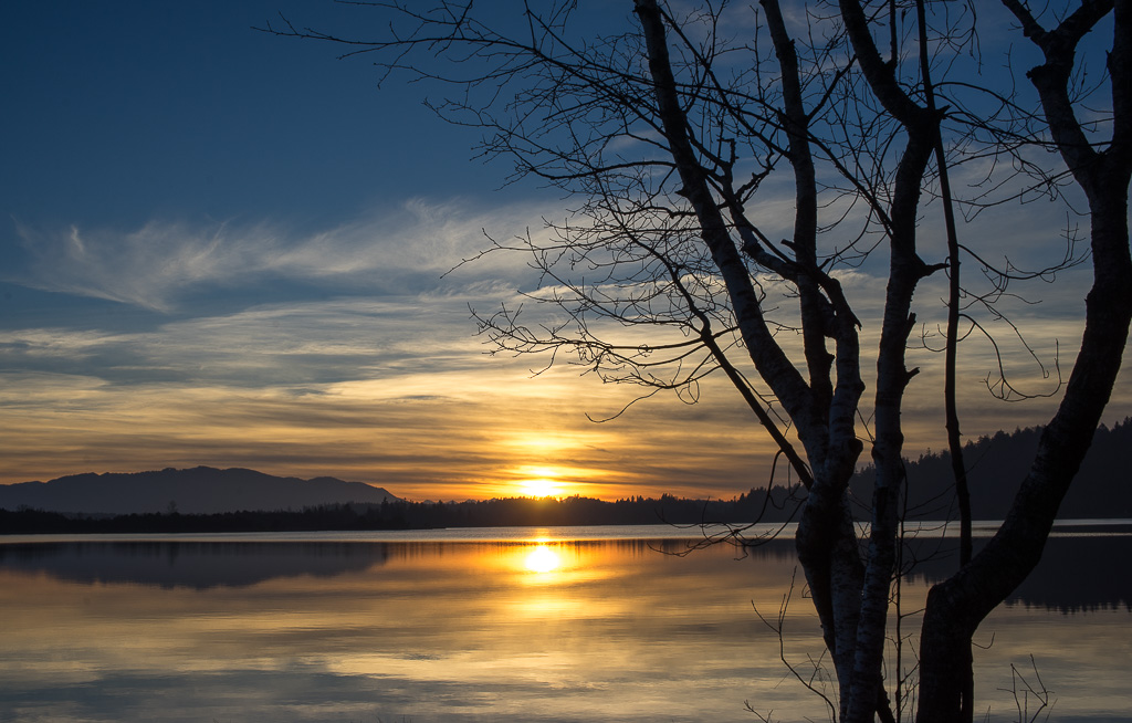 Sonnenuntergang Kirchsee November