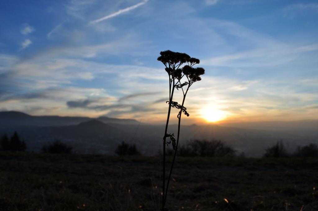 Sonnenuntergang von der Achalm