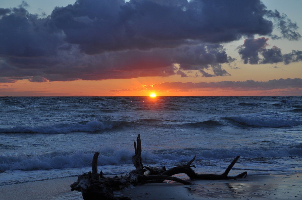 Sonnenuntergang Weststrand