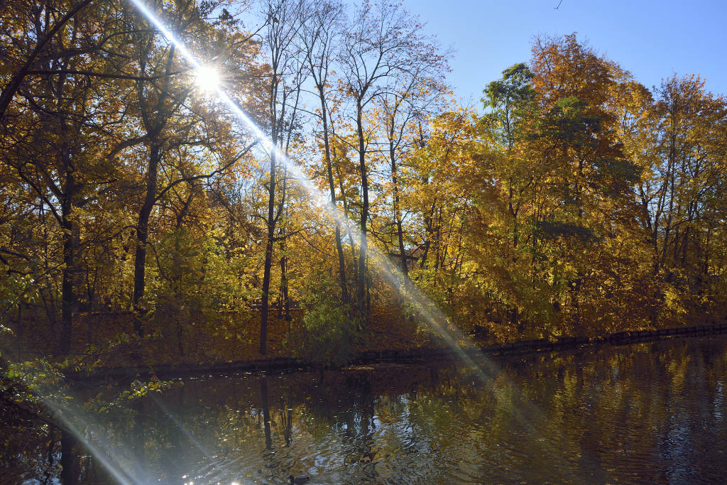 Sonniger Herbsttag an der Pengertz