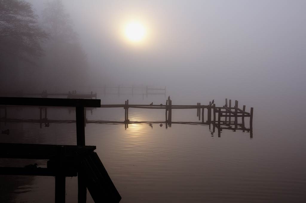 Steinhude Sonnenuntergang Nebel 03