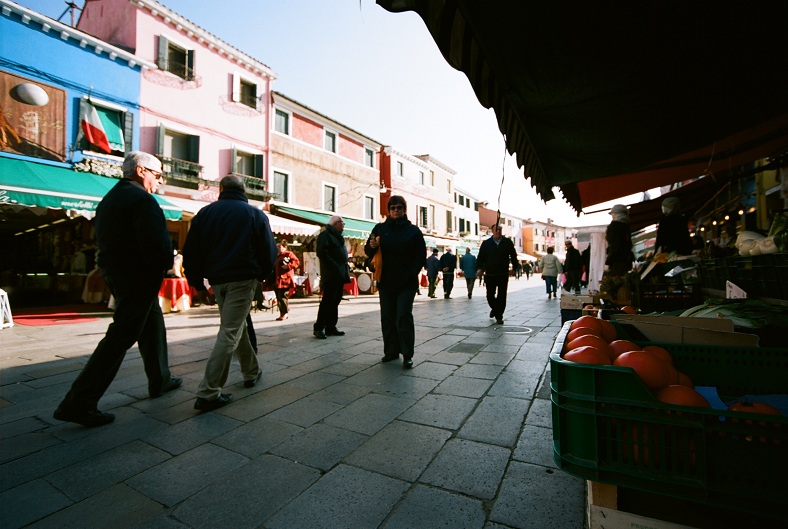 Strßenszene Burano