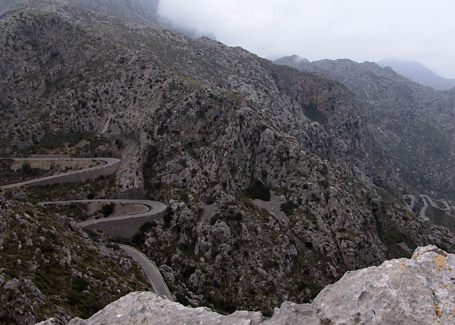 Straße nach Sa Calobra auf Mallorca