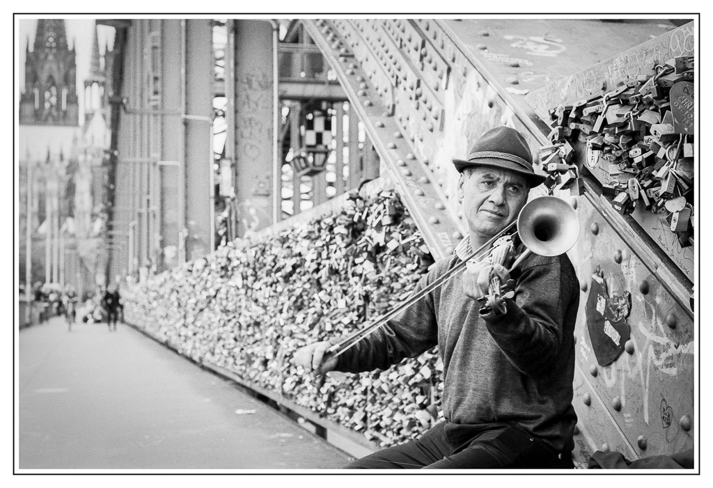 Straßenmusiker in Köln