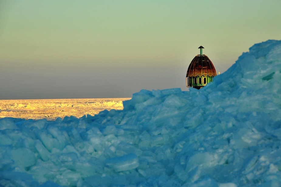 Tauchglocke Zinnowitz im Winter2012