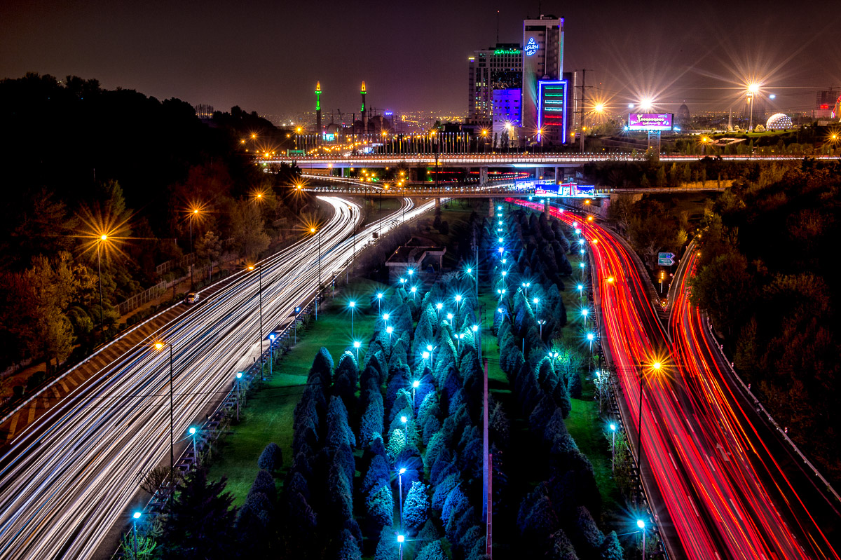 Teheran bei Nacht