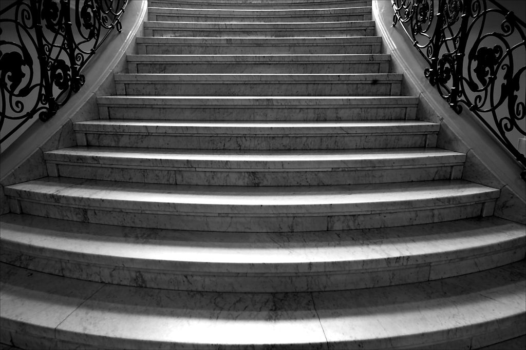 Treppe Gegenlicht Bremen 01 / 2010