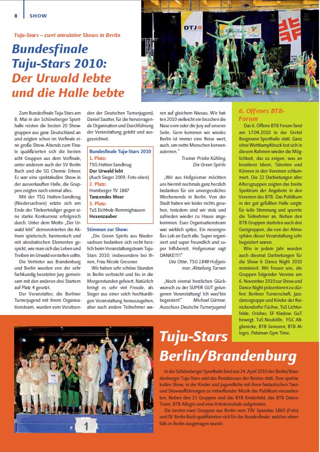 TurnMagazin BTB/MTB, Seite 8
(Hinweis: Bilder sind stark komprimiert in der Online-Ausgabe)