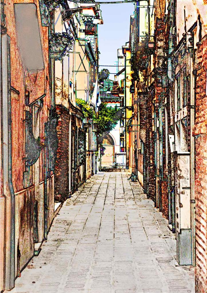 Venezia 485   3
Gasse irgendwo in Venedig - grafisch bearbeitet