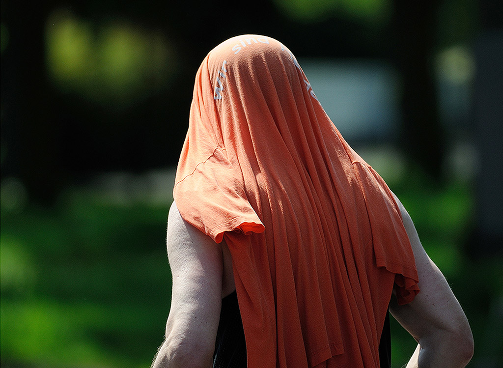 versteckt u bedeckt beim Düsseldorf Marathon
