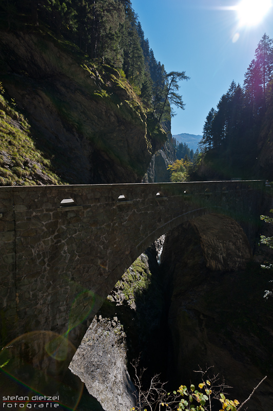 Via Mala - Blick von der Fußgängerbrücke Richtung Süden