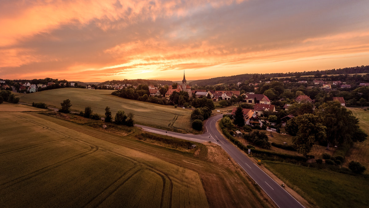 Village after Sunset