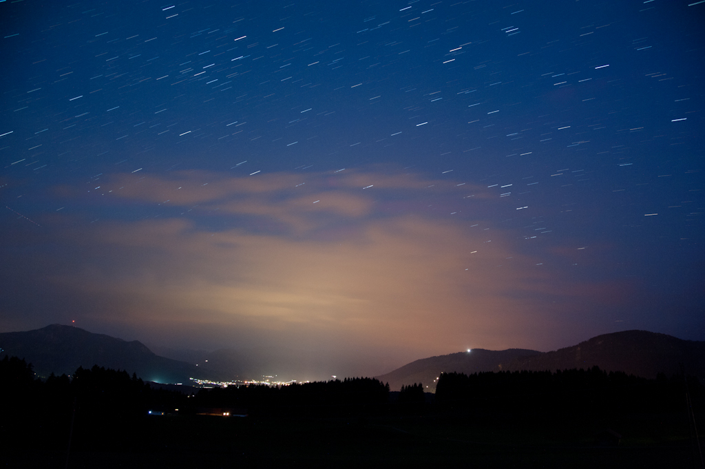 Vollmond Startrail