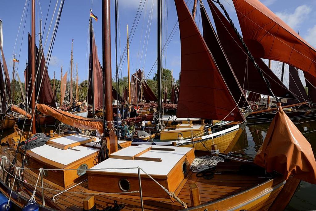 vor der Zesenboot-Regatta