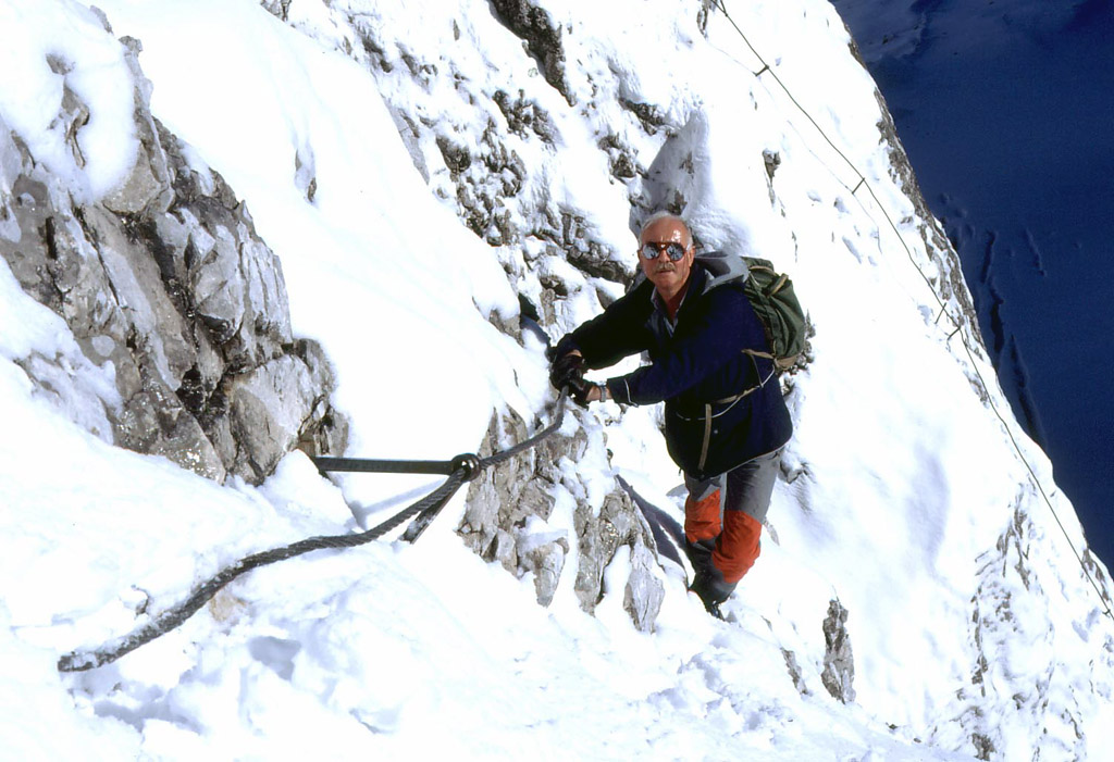 Walter beim Aufstieg