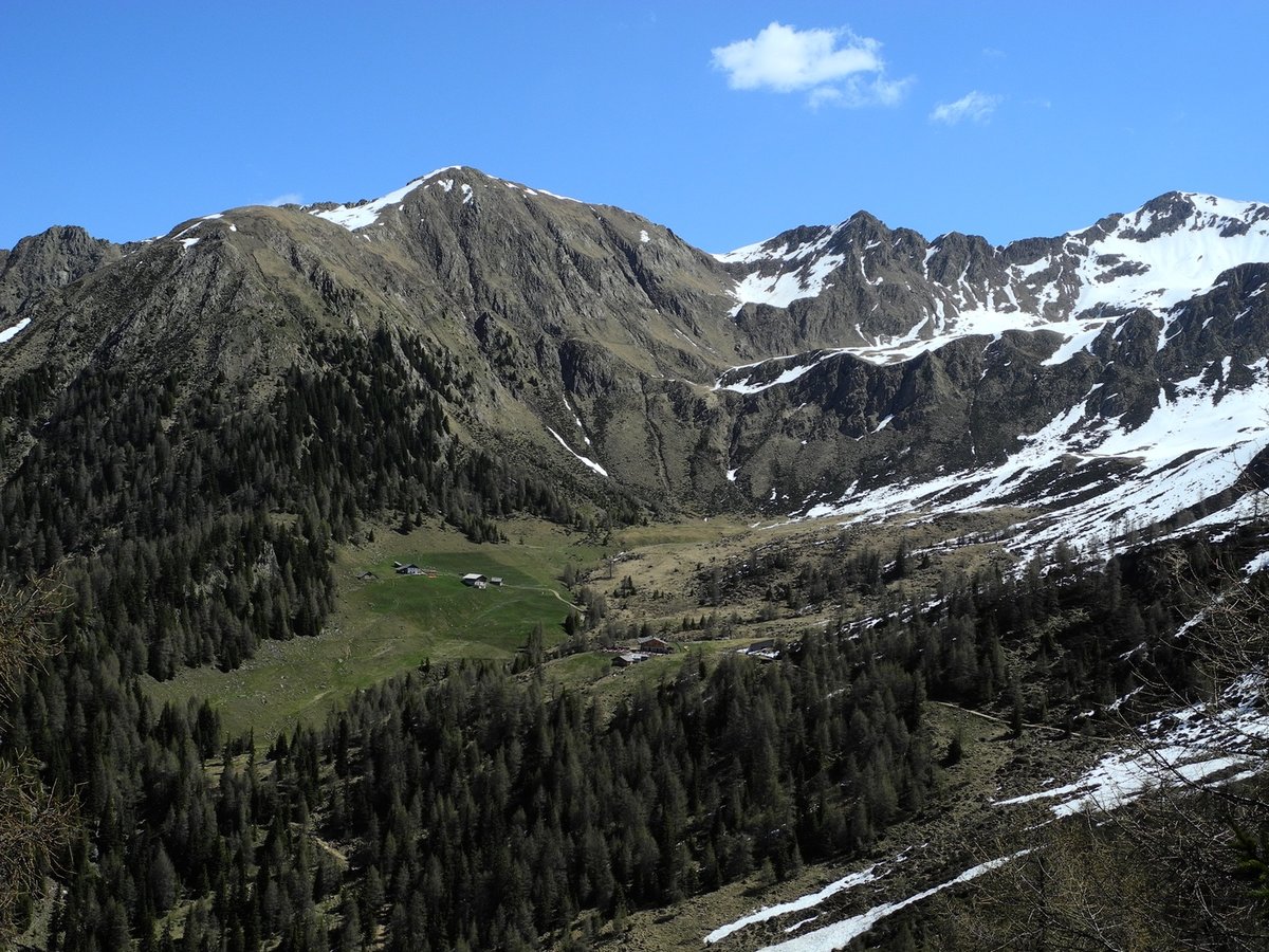 Wanderweg Hirzer Seilbahn Bergstation zur Mahdalm