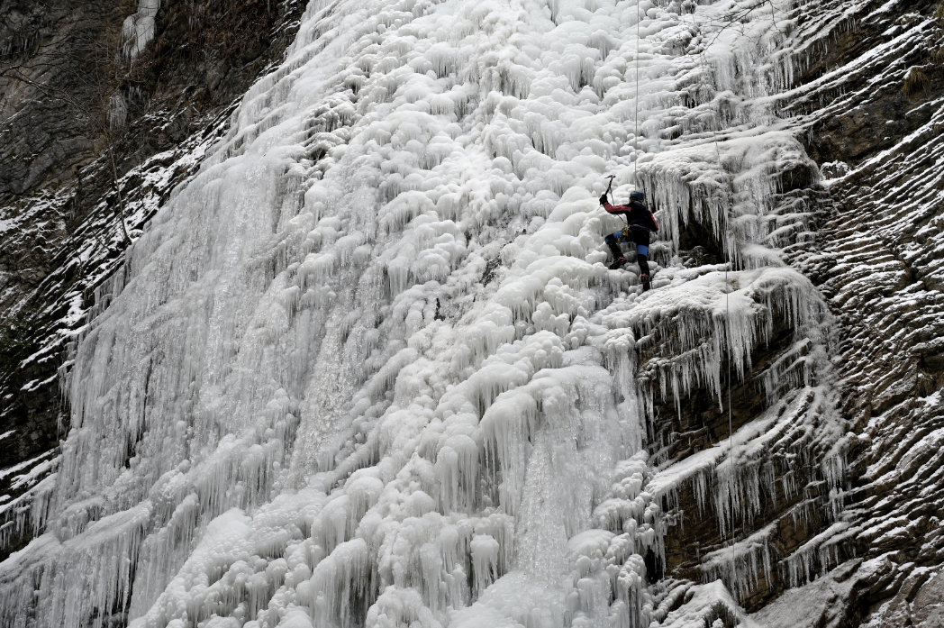 Wasserfall im Witer