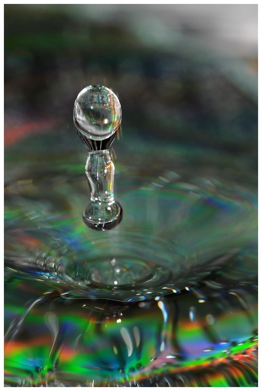 Wassertropfen auf CD