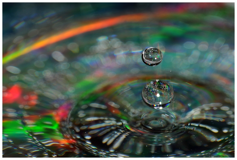 Wassertropfen auf CD