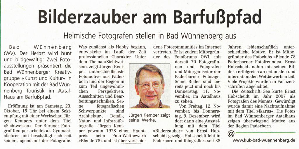 Westf Volksblatt Lokalteil 20 10 2010  2