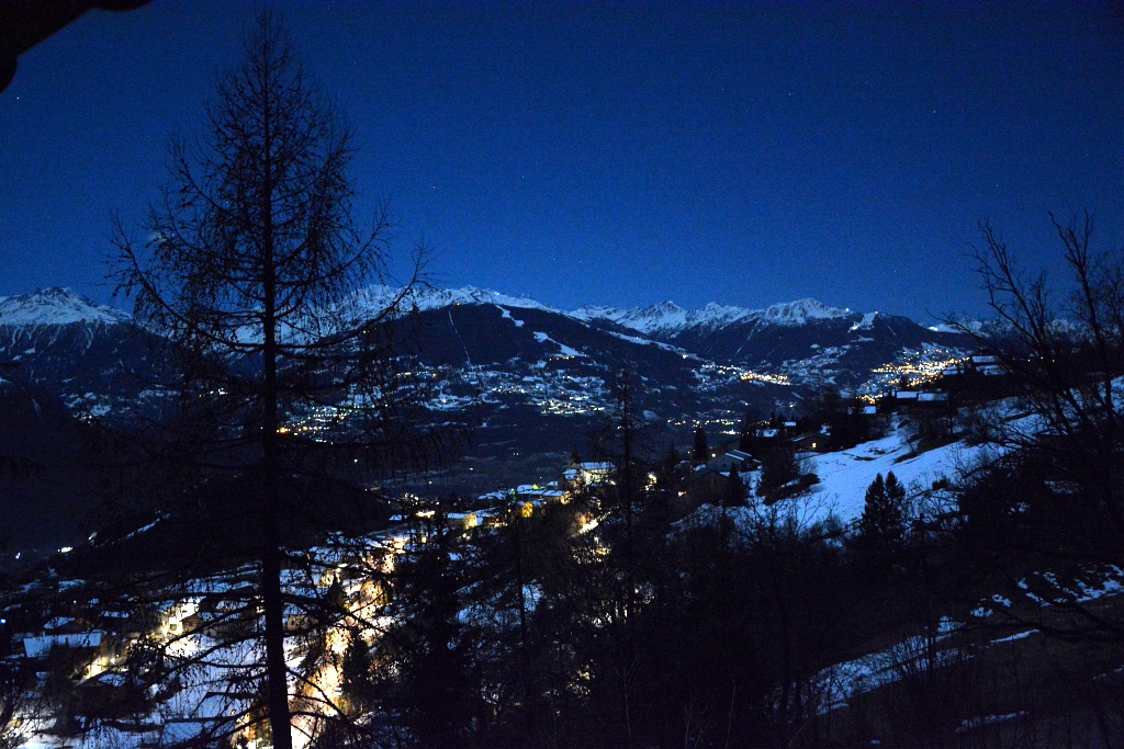 Winterabend bei Vollmond