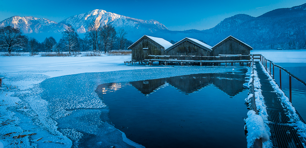 Winterabend Kochelsee