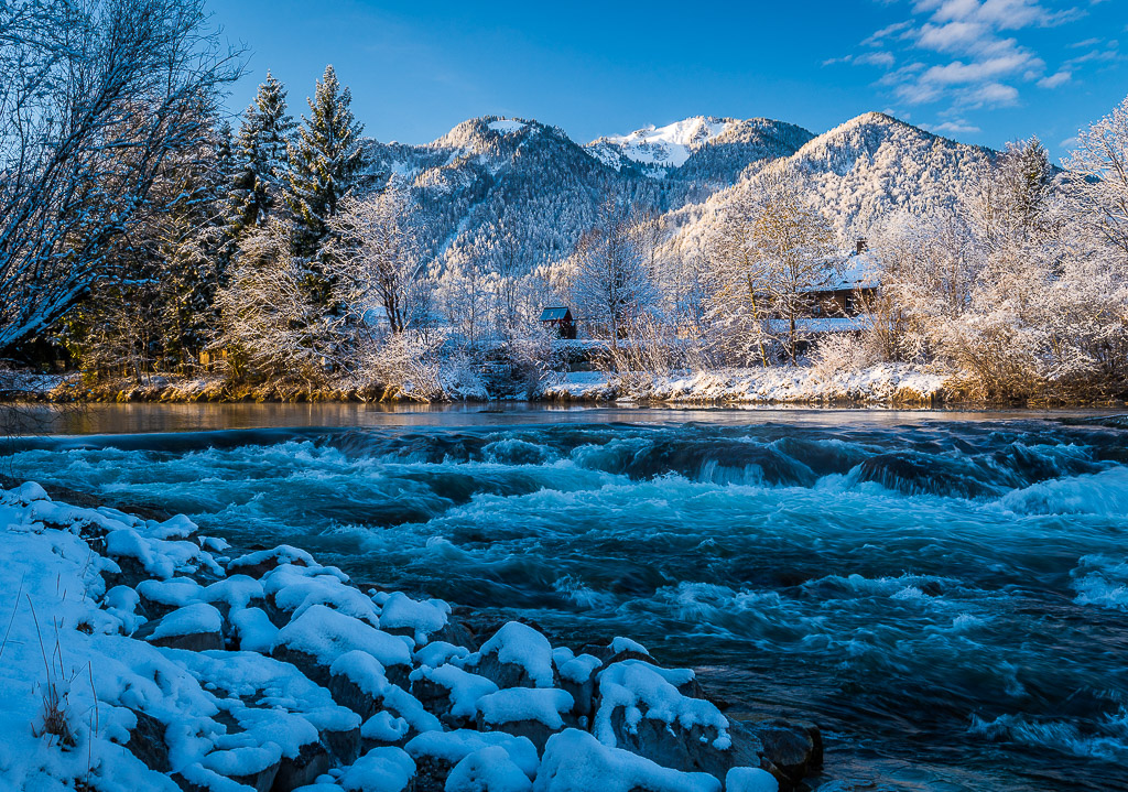 Wintermorgen Isar
