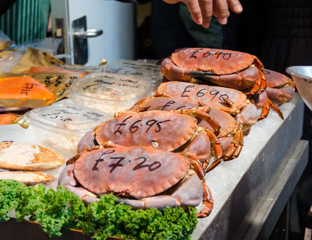 Wozu Preisschilder, Borough Market, London