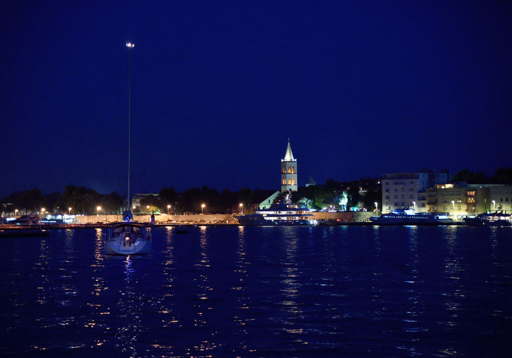 Zadar, blaue Stunde