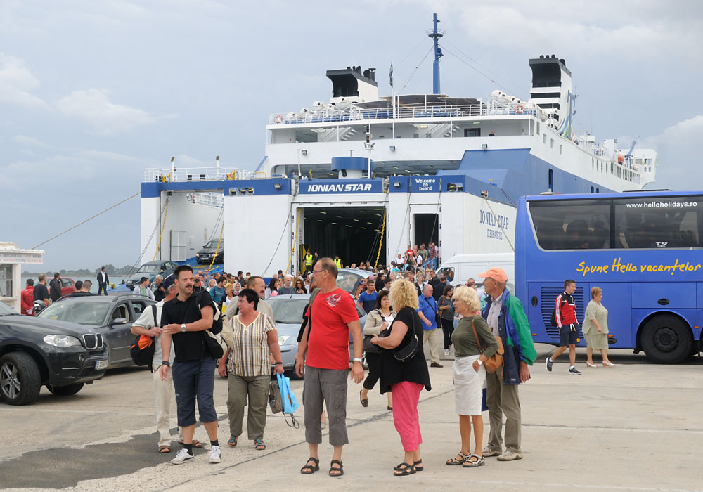 Zakynthos Kyllini Hafen Ankunft