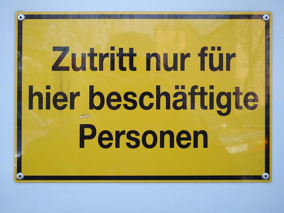 Zutritt 016